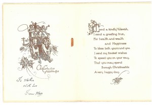 Christmas card from Scotland inner