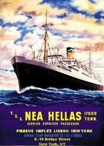 Nea Hellas - once again a passenger liner - 1949